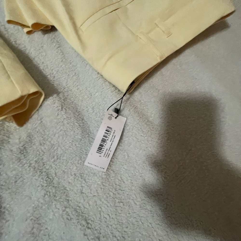 Nasty Gal Cream Pants / Blazer Set